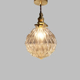 Scandinavian and retro crystal glass pendant lamp