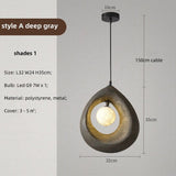 Round Wabi Sabi Pendant Lamp