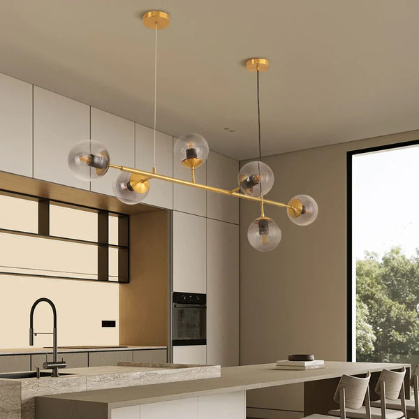 Glazen Bol Hanglamp - hanglampen - sfeerbeeld