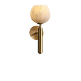 Marble Wall Lamp in the Shape of a Rose