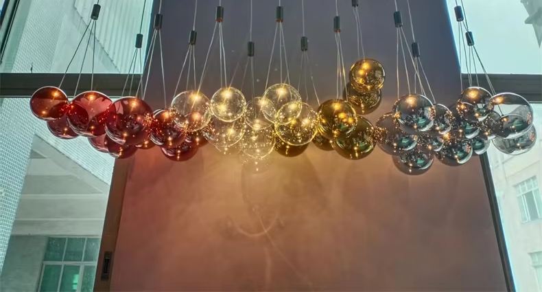 Luxe Glazen Bol Hanglamp - hanglampen - gemonteerd