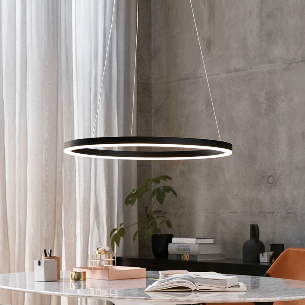 Skapetze - S.Luce Ring 80 Direct Of Indirect Led Pendelarmatuur - hanglampen - close-up