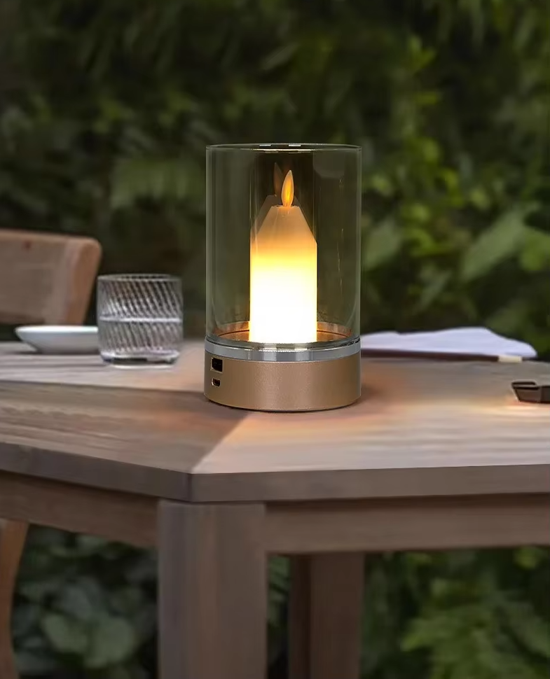 LUMAFLAME Touch LED Kaarslamp - tafellampen - materiaaldetail