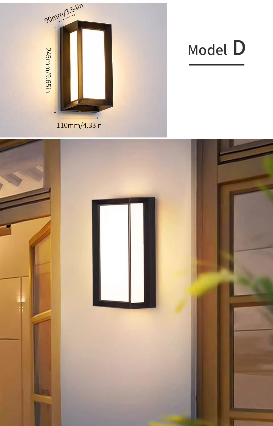SENSOLUX Radar Sensor LED Wandlamp - wandlamp - materiaaldetail