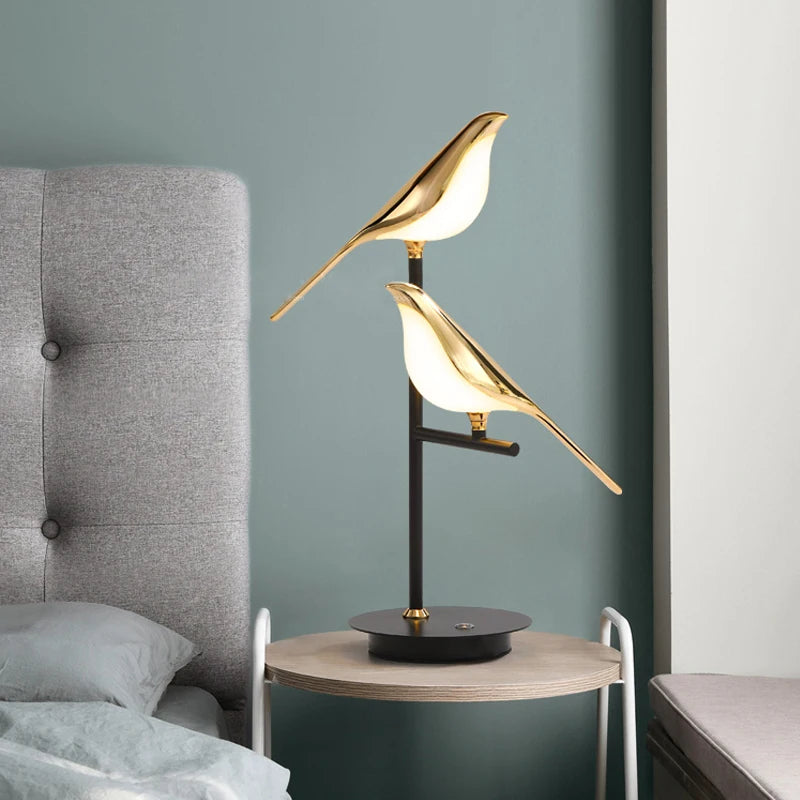 LED Tafellamp in de vorm van een vogel - tafellampen - gemonteerd
