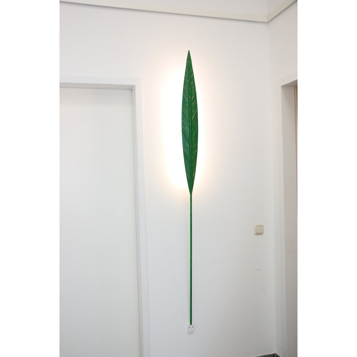 Betec Leuchten Manufactur -Folium Wandlamp Bladgroen - wandlampen