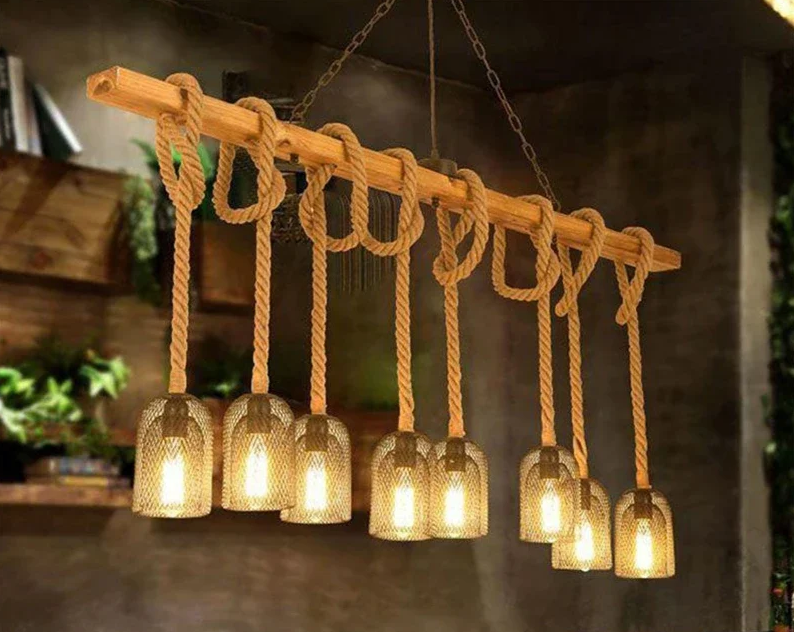 RusticaTone – Amerikaanse Country Hanglamp - hanglampen - zijaanzicht