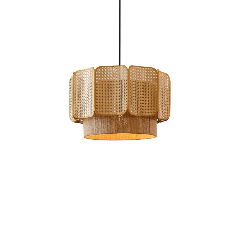 Japanse Wabi Sabi Boheemse Rotan Hanglamp - hanglampen - detail