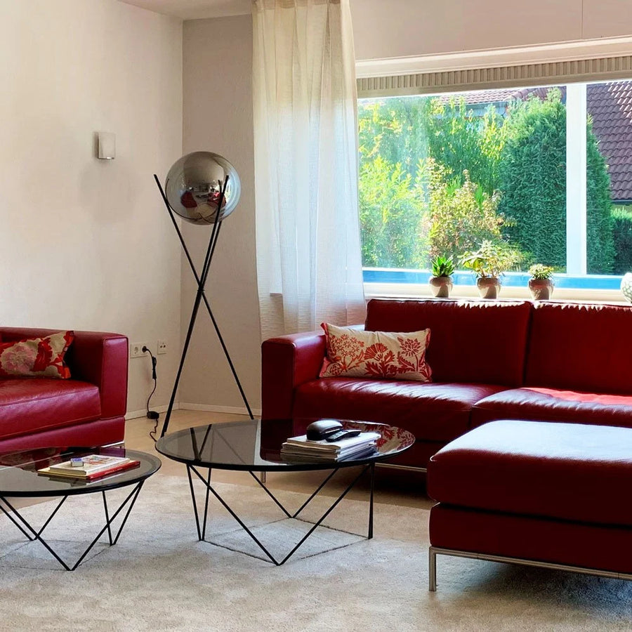 Skapetze - S.LUCE Pro Floor Lamp Sphere 40 With Smoked Glass Ball
