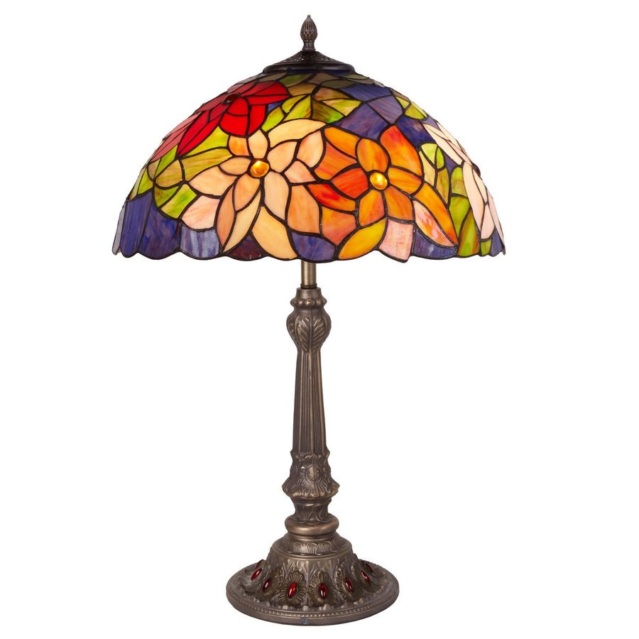 Alexandra Lighting - Large Tiffany Table Lamp Diameter 40Cm Güell Series