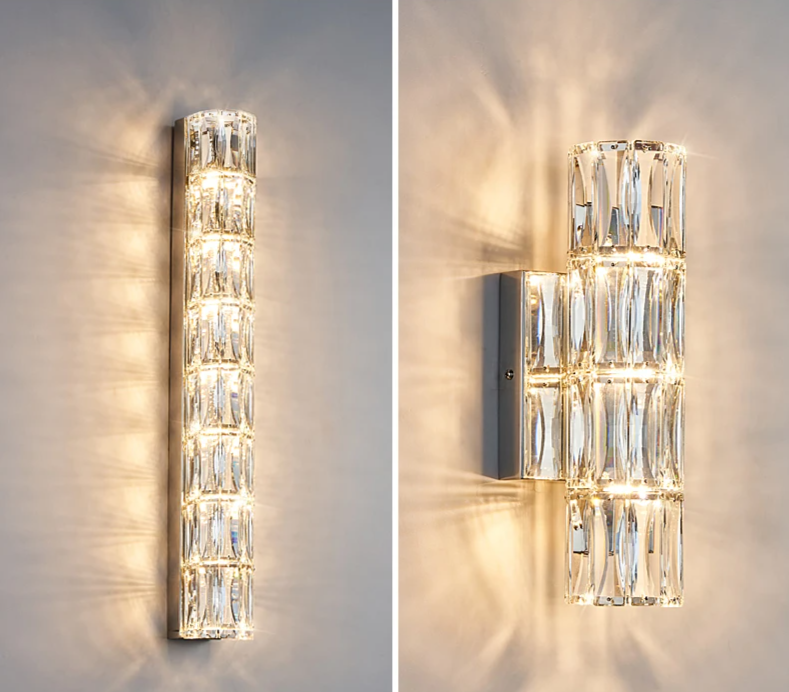 Moderne Luxe Kristallen Wandlamp - wandlamp - close-up