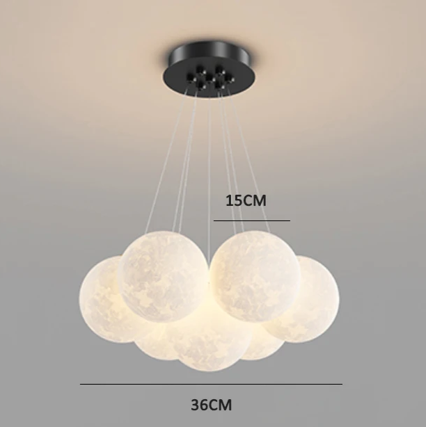 DreamGlow KidsChandelier – Moderne 3D-Print Kinderkamer Hanglamp - hanglampen - sfeerbeeld