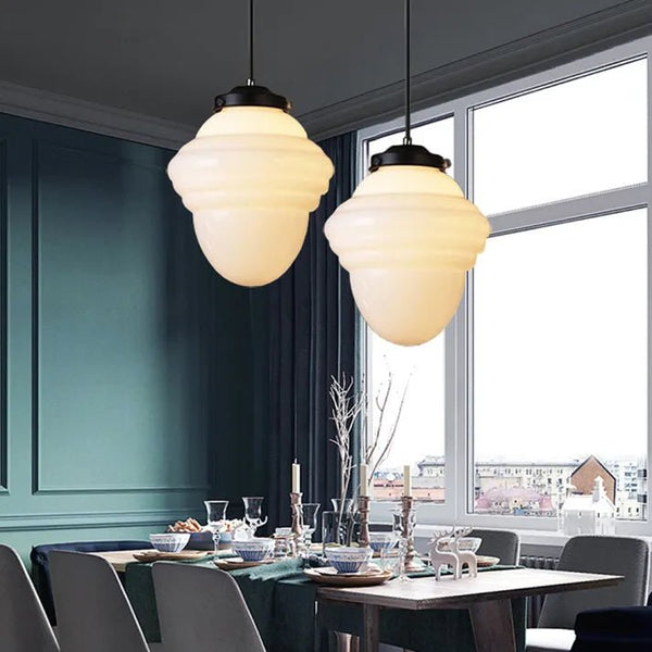 Vintage Melkglas Hanglamp - hanglampen - sfeerbeeld