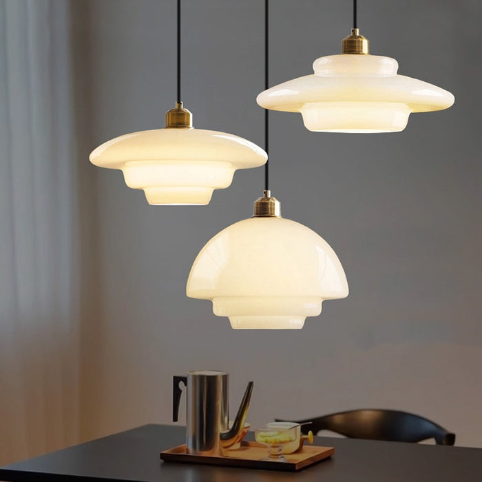 Witte Glazen Hanglamp - hanglampen - afmetingen