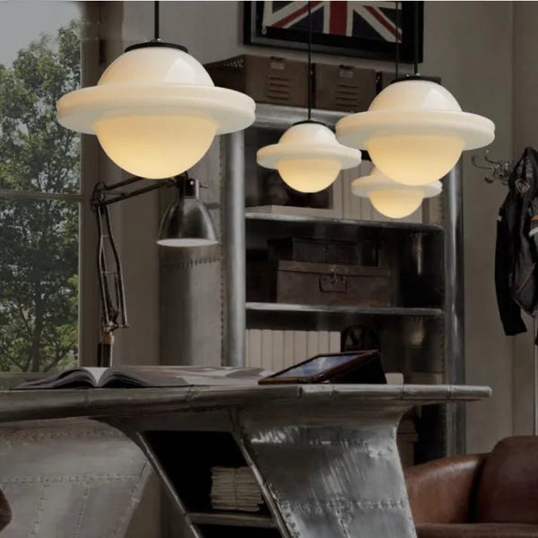 Vintage Melkglas Hanglamp - hanglampen - sfeerbeeld