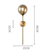 LumoNord Glass Globe LED Wall Lamp
