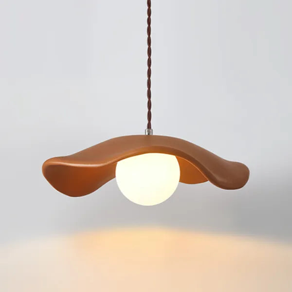 Creatieve Wabi Sabi Eetkamer Hanglamp Met Lotusbladeren - hanglampen - materiaaldetail