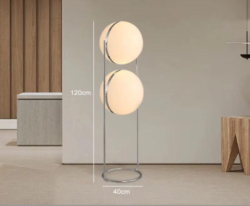 LumiSphere Art Deco LED Bol Vloerlamp - vloerlamp - gemonteerd