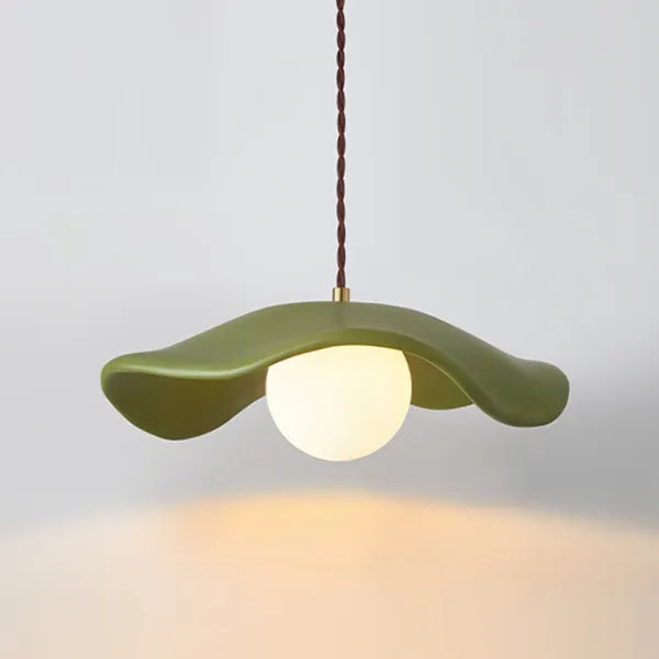 Creative Wabi Sabi Dining Room Pendant Lamp with Lotus Leaves