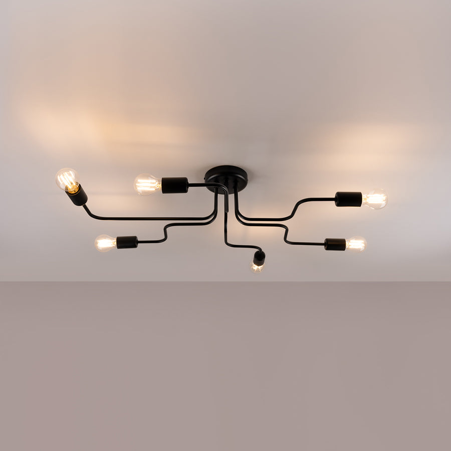 Fashionable black chandelier VECTOR 6