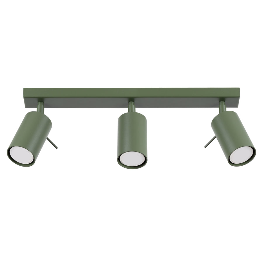 Ceiling lamp RING 3L olive green