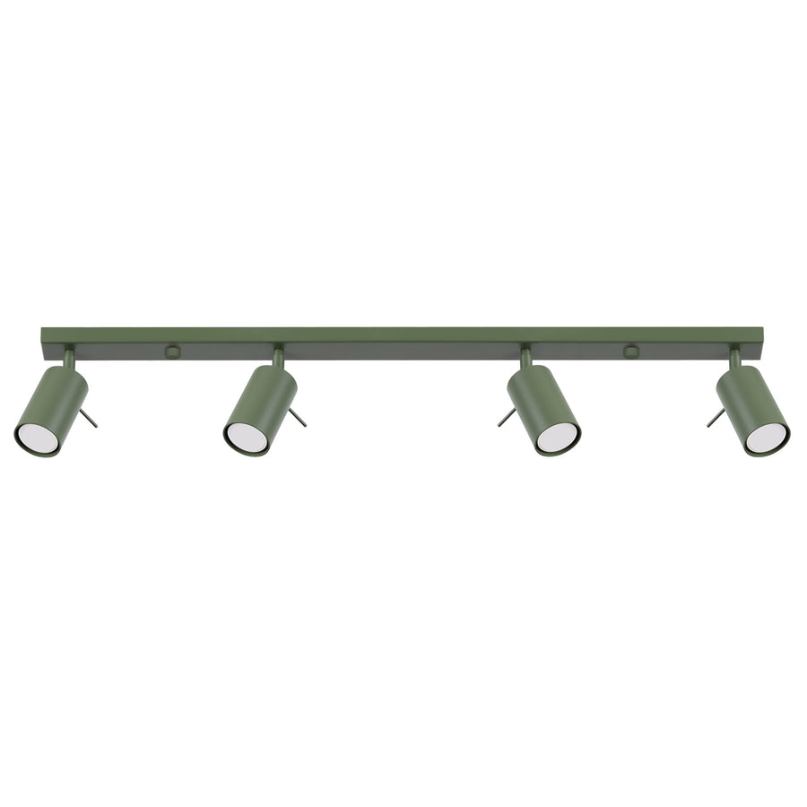 Ceiling lamp RING 4L olive green