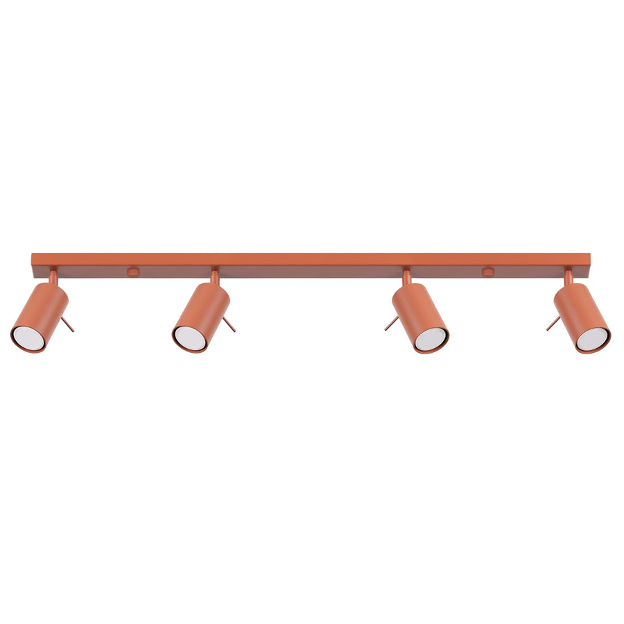 Ceiling lamp RING 4L red ochra
