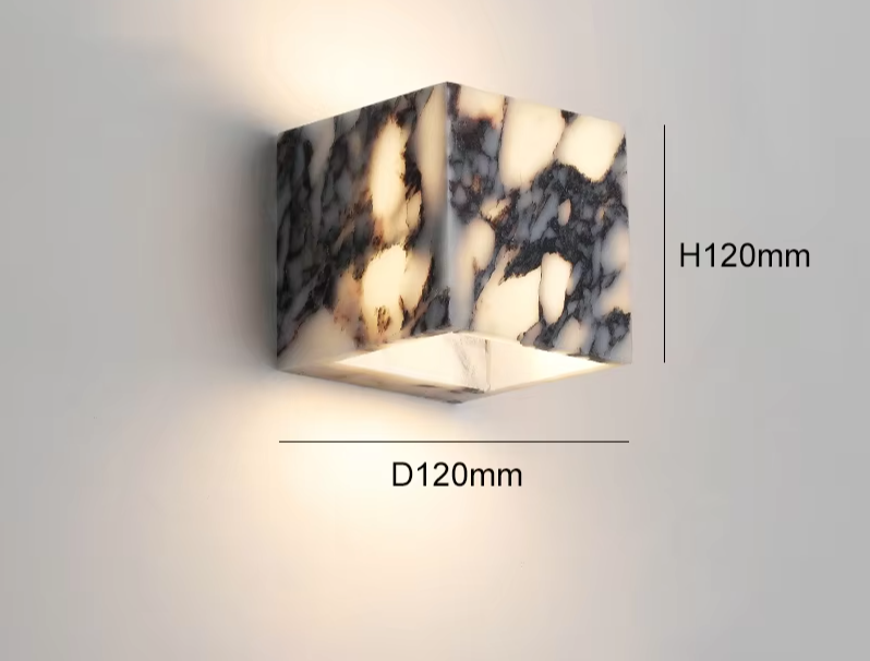 LUMARIS MarbleGlow LED Wandlamp - wandlamp - zijaanzicht