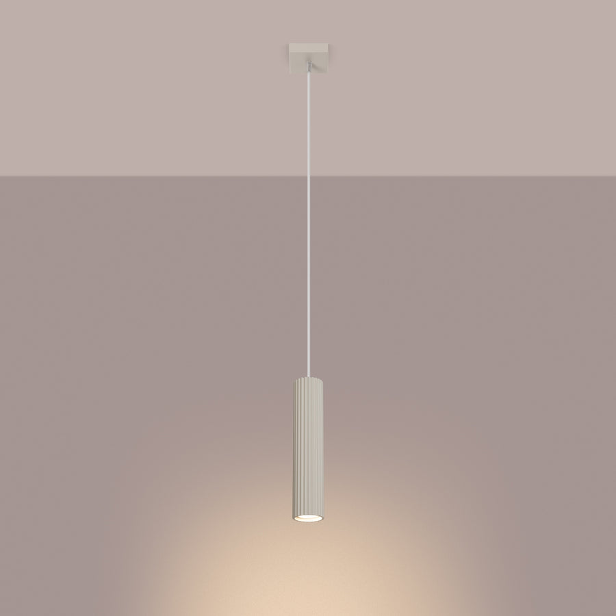Hanging lamp KARBON 1 beige