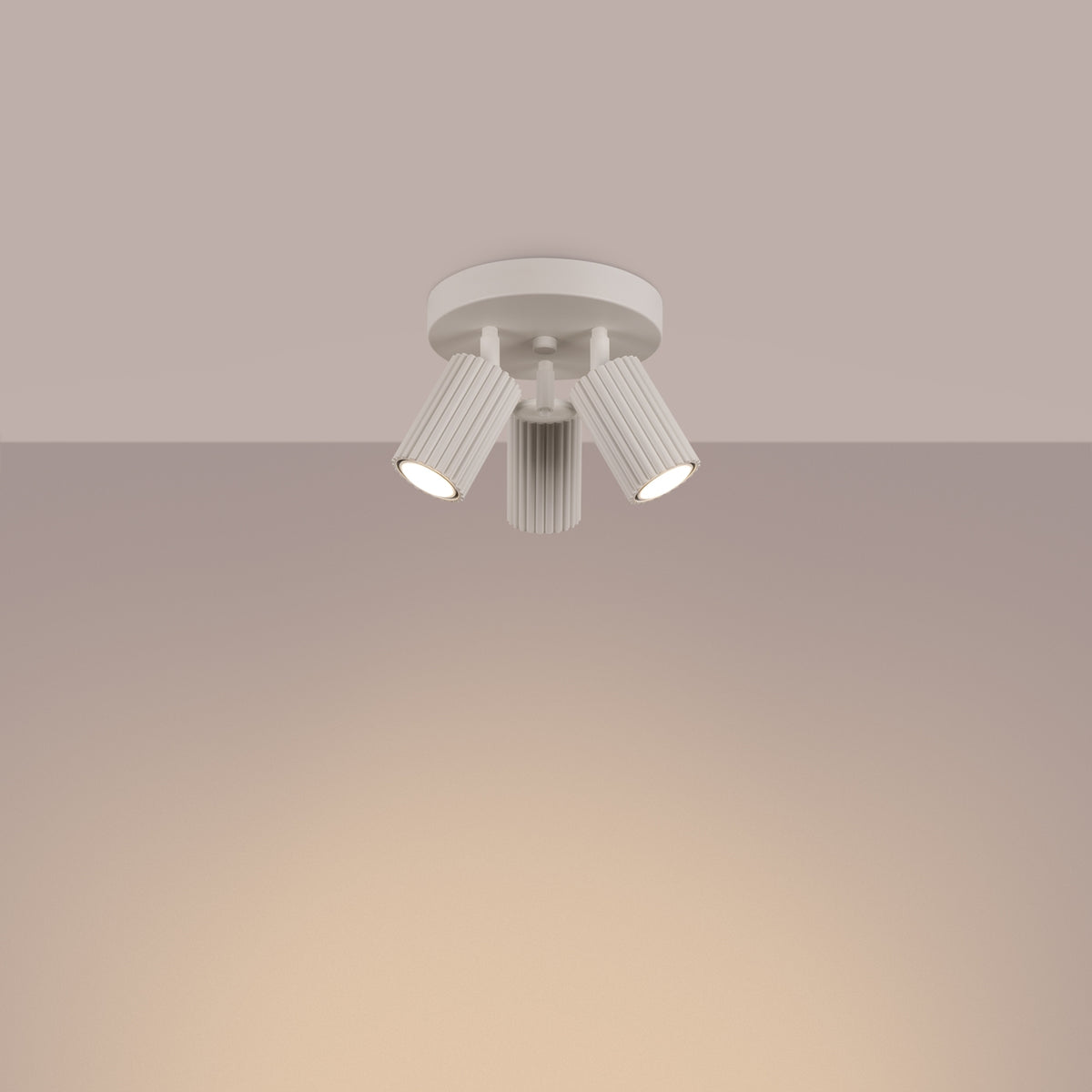 Ceiling lamp KARBON 3P beige