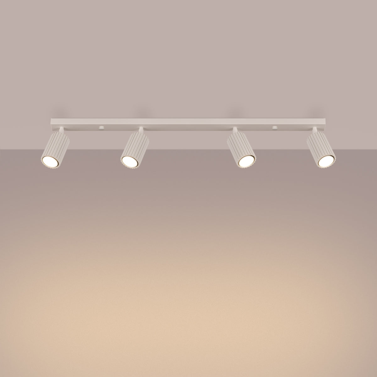 Ceiling lamp KARBON 4L beige