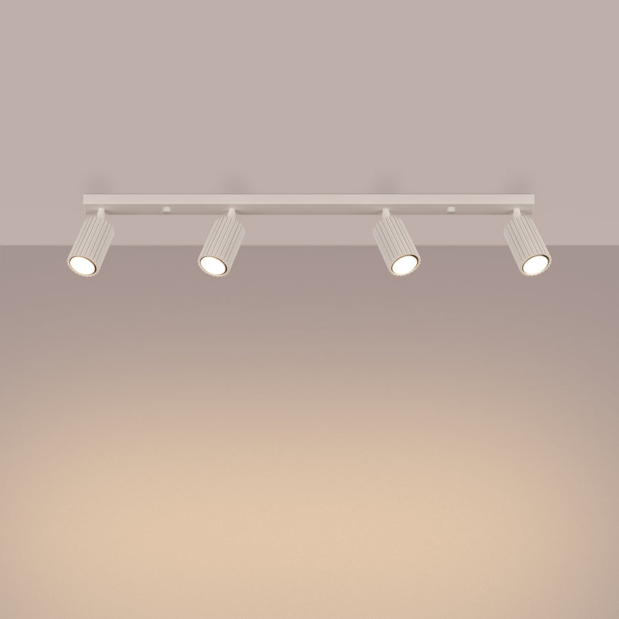 Ceiling lamp KARBON 4L beige