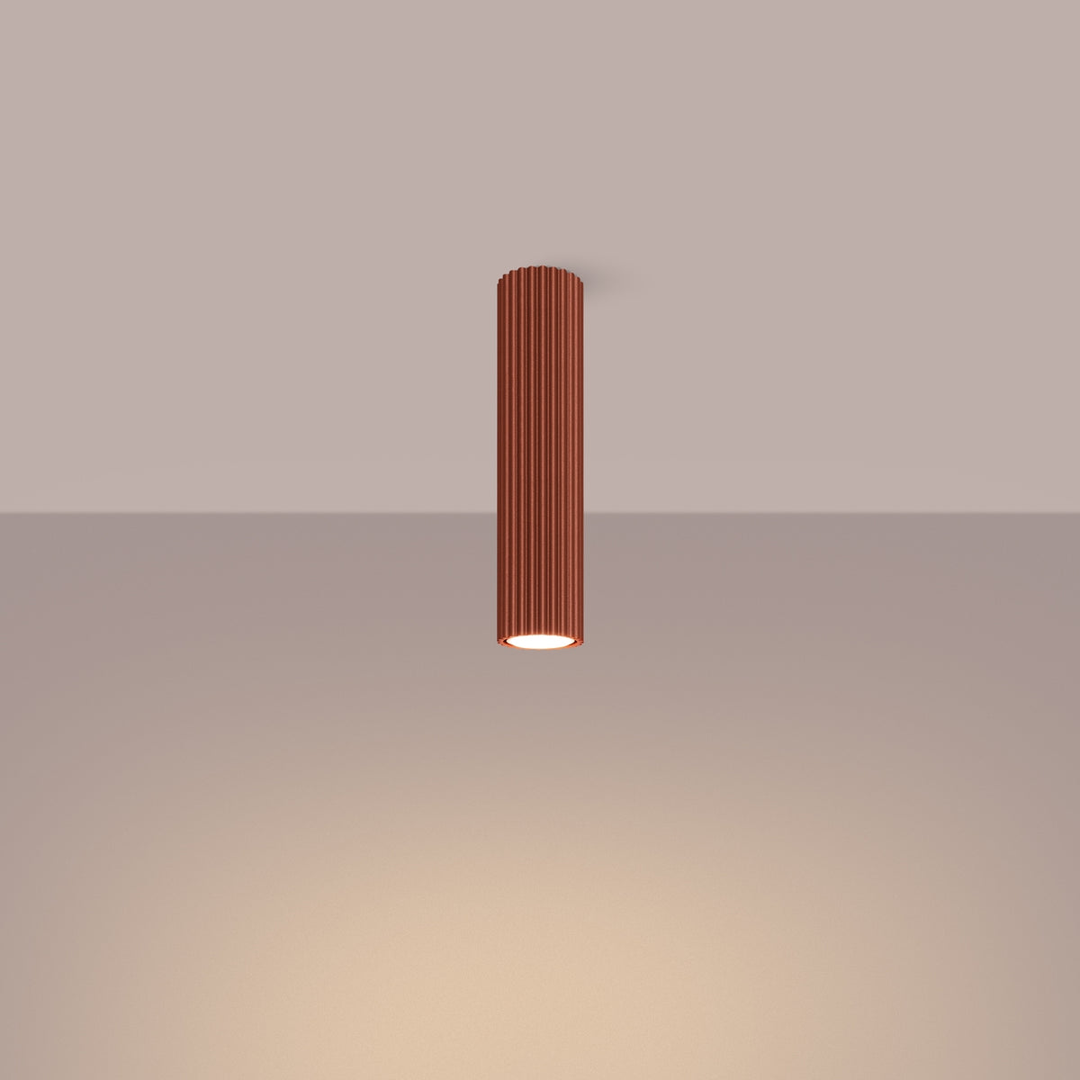 Ceiling lamp KARBON 30 red ochre