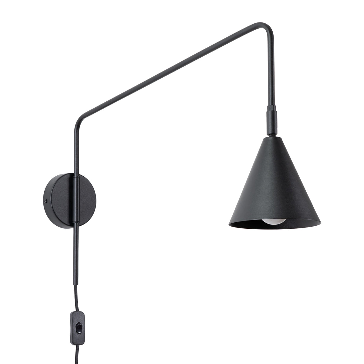 NOX black wall lamp