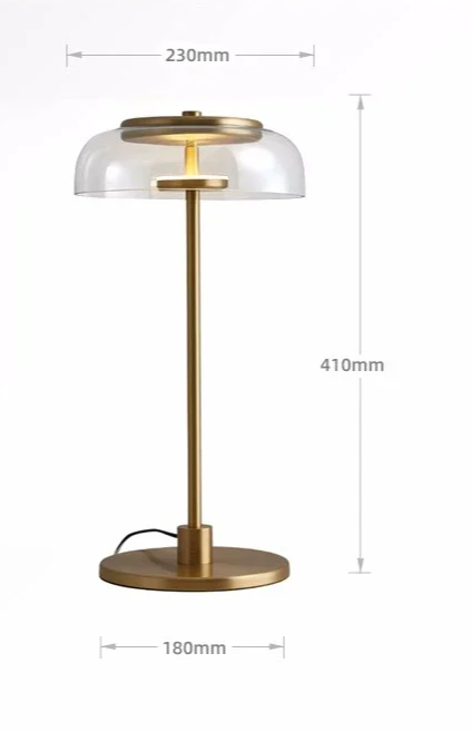 Aurélo – Designer Glass Table Lamp with LED in Postmodern Style