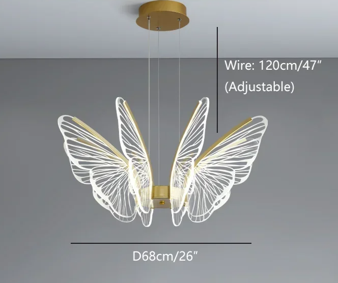 Moonriver LED Vlinder Hanglamp - hanglampen - materiaaldetail