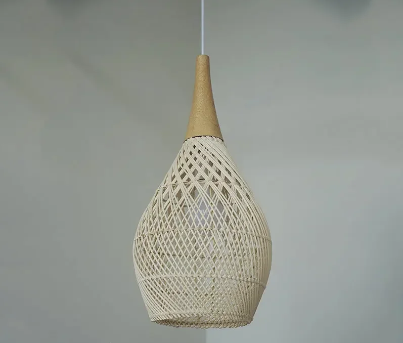 RattanaGlow: Handgeweven Rieten Hanglamp in Zuidoost-Aziatische Stijl - hanglampen - in de kamer
