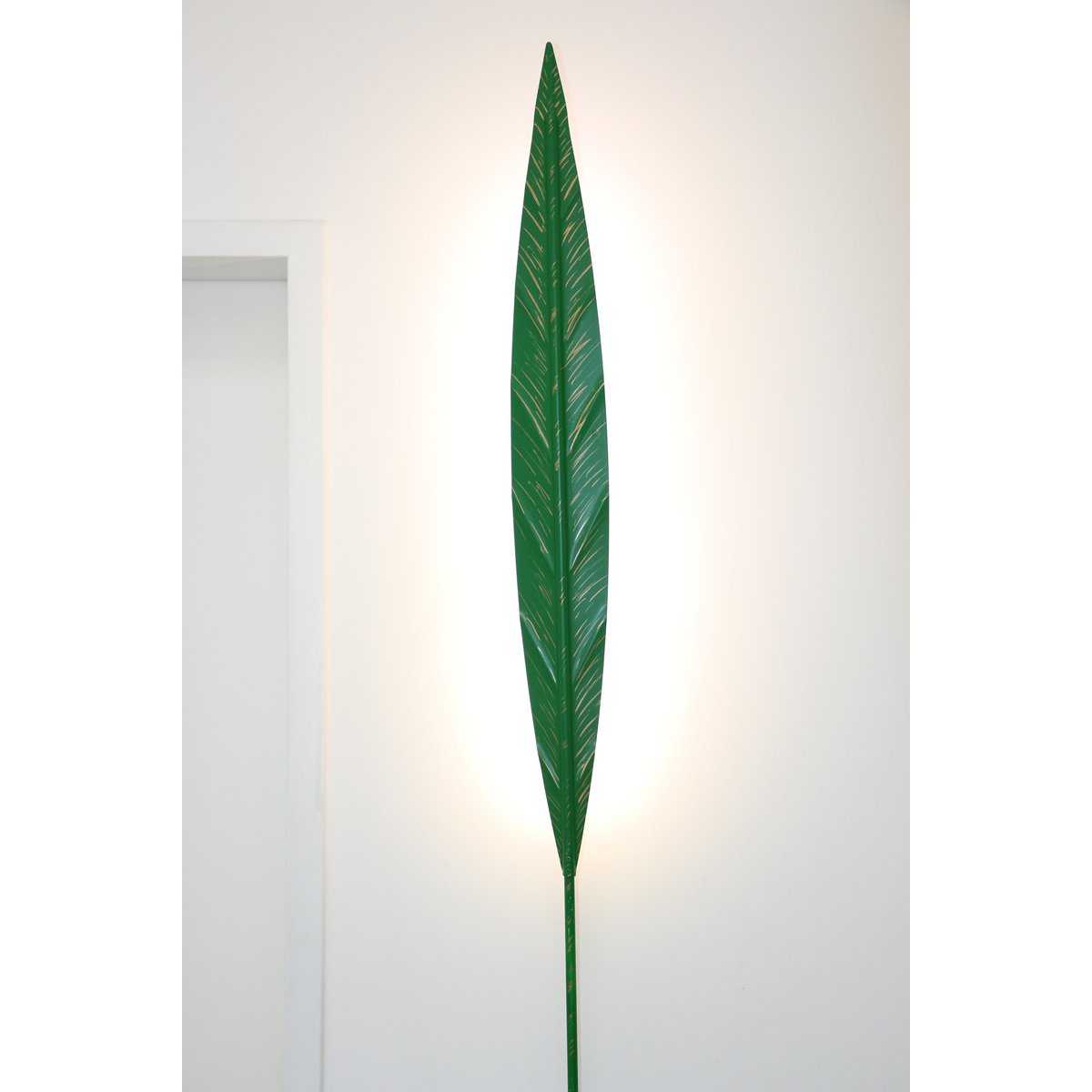 Betec Leuchten Manufactur -Folium Wandlamp Bladgroen - wandlampen - detail