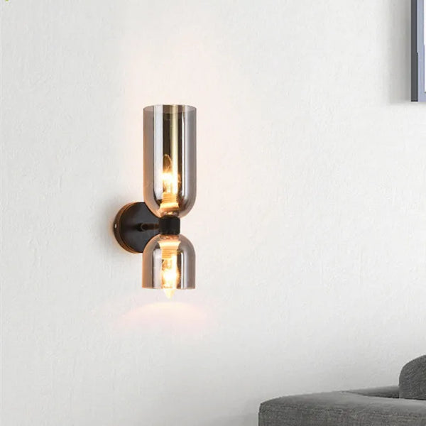 Dubbele Kop Glazen Wandlamp Led Sconce - wandlampen - detail