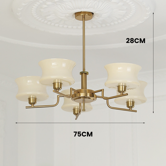 Klassieke Kroonluchter Voor Eetkamer - plafondlamp - gemonteerd