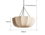 KumoWabi Japanese Wabi-Sabi Fabric Pendant Lamp