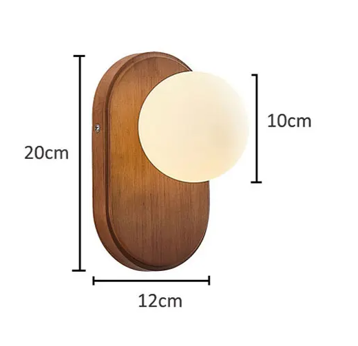 ZenLight Hikari Wandlamp – Japanse Massief Houten Wandverlichting met Frosted Glass | Vintage Nordic Design - wandlamp