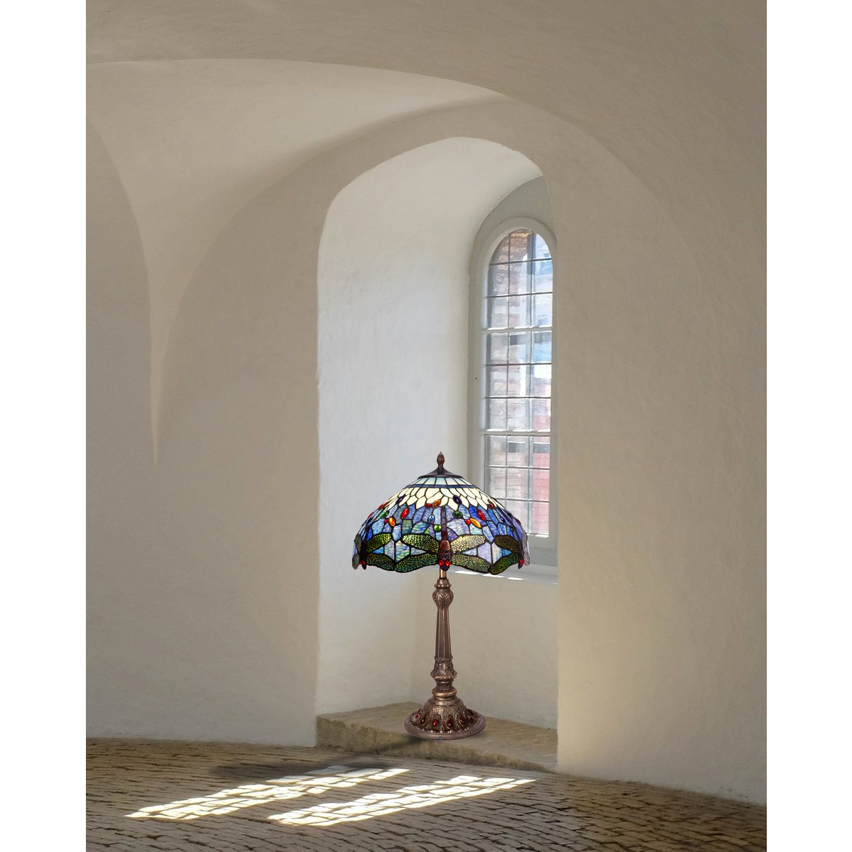 Alexandra Lighting - Grote Tafellamp Tiffany Diameter 40Cm Belle Epoque Serie - tafellampen - in de kamer