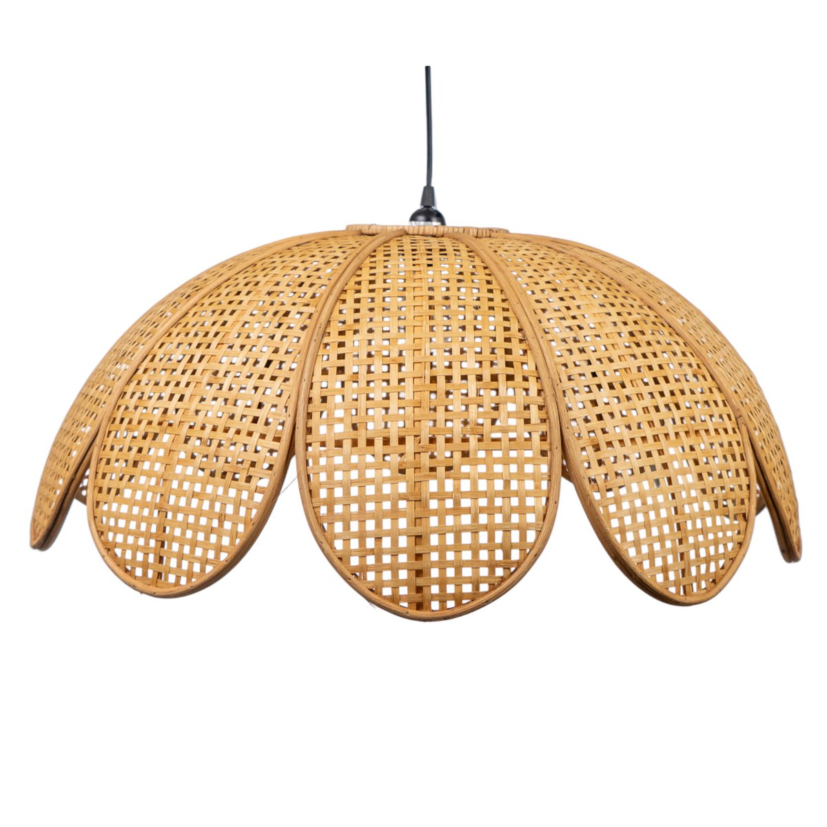 Alexandra Home - Rattan Bloem Hanglamp 70X70X31Cm Hm1111 - hanglampen