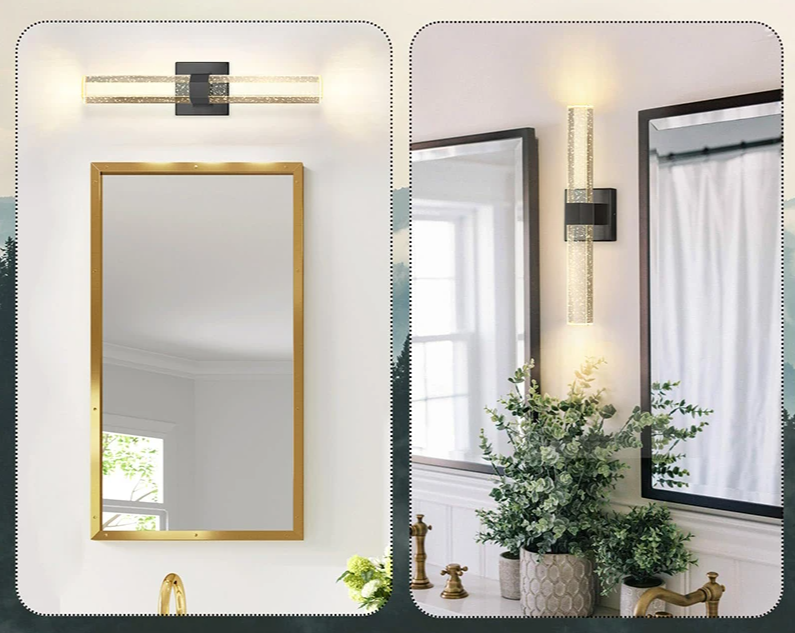 AuroraLux Bubble Wandlamp – Luxe Gouden LED - wandlamp - materiaaldetail