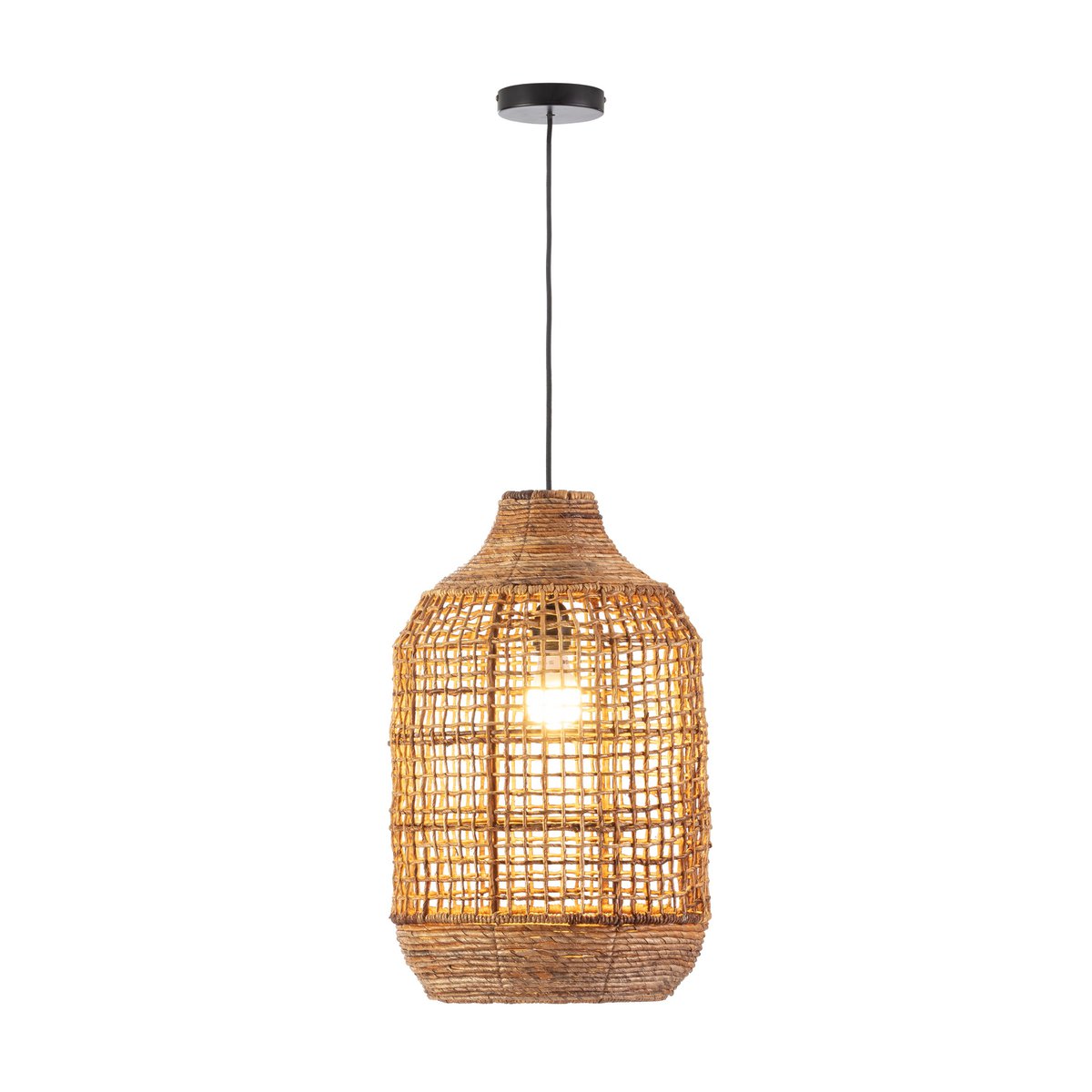 Alexandra Thai - Plafondlamp 35X35X56/200 Bananenblad - plafondlampen