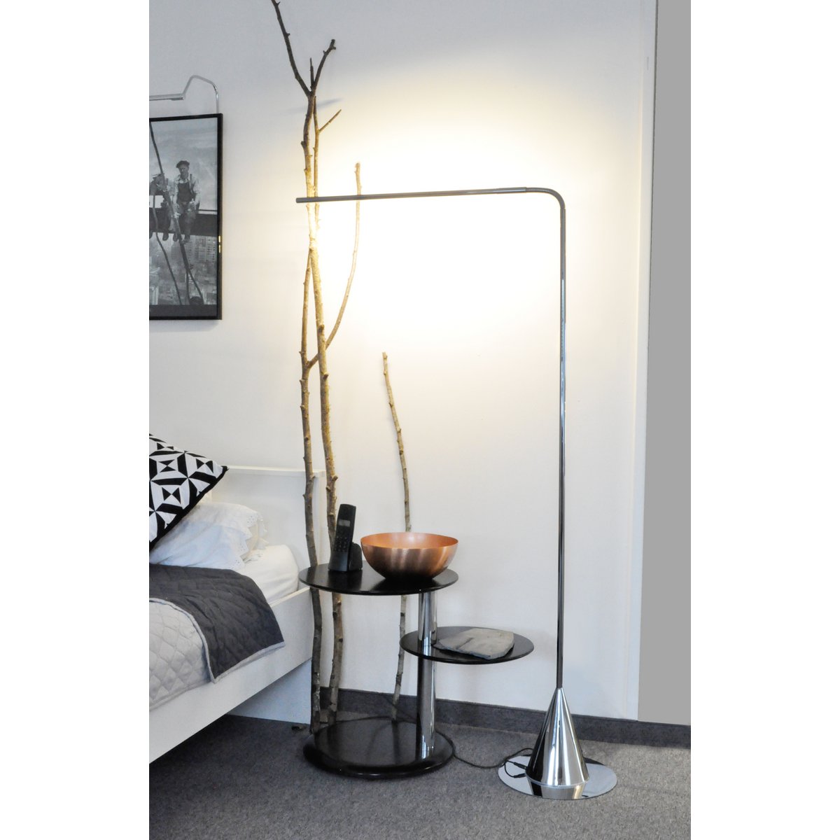 Betec Leuchten Manufactur - Acus Vloerlamp - vloerlamp - in de kamer