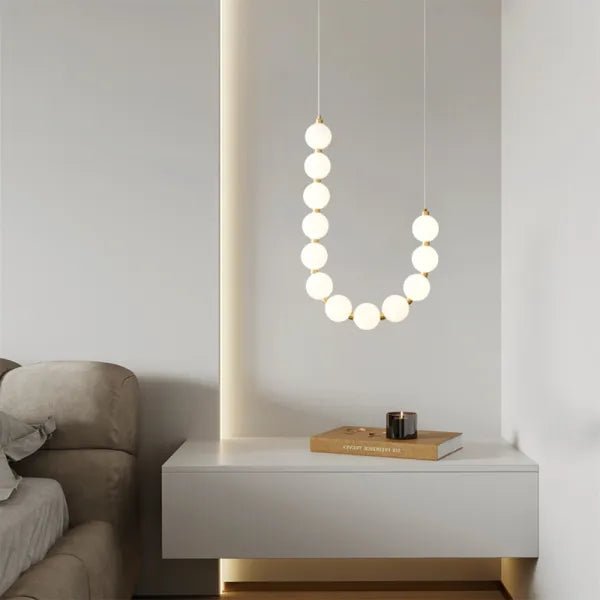 Ketting Kroonluchter - hanglampen - zijaanzicht