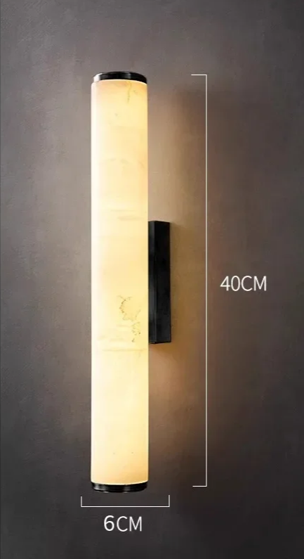 Auralis Lux – Minimalistische Wandlamp van Koper & Marmer - wandlamp - detail