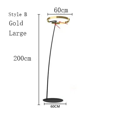 Scandinavische Led Design Staande Lamp - vloerlamp - gemonteerd